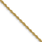 10k 1.6mm Solid Regular Rope Chain