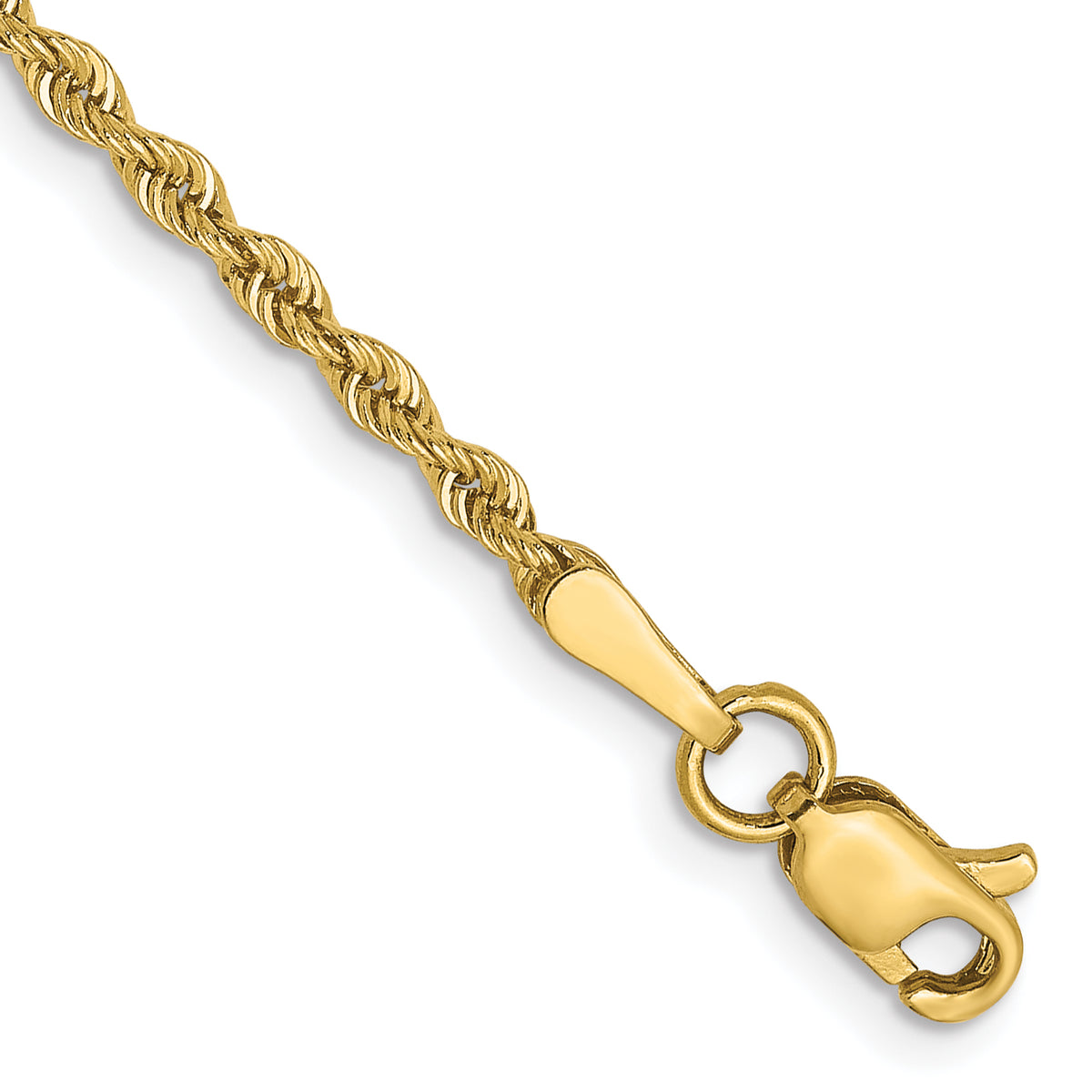Rope Chain in 10K Yellow Gold, 2mm - Sophia Jewelers