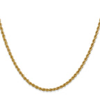 2.5mm 10K Yellow Gold Solid Rope Chain - Sophia Jewelers