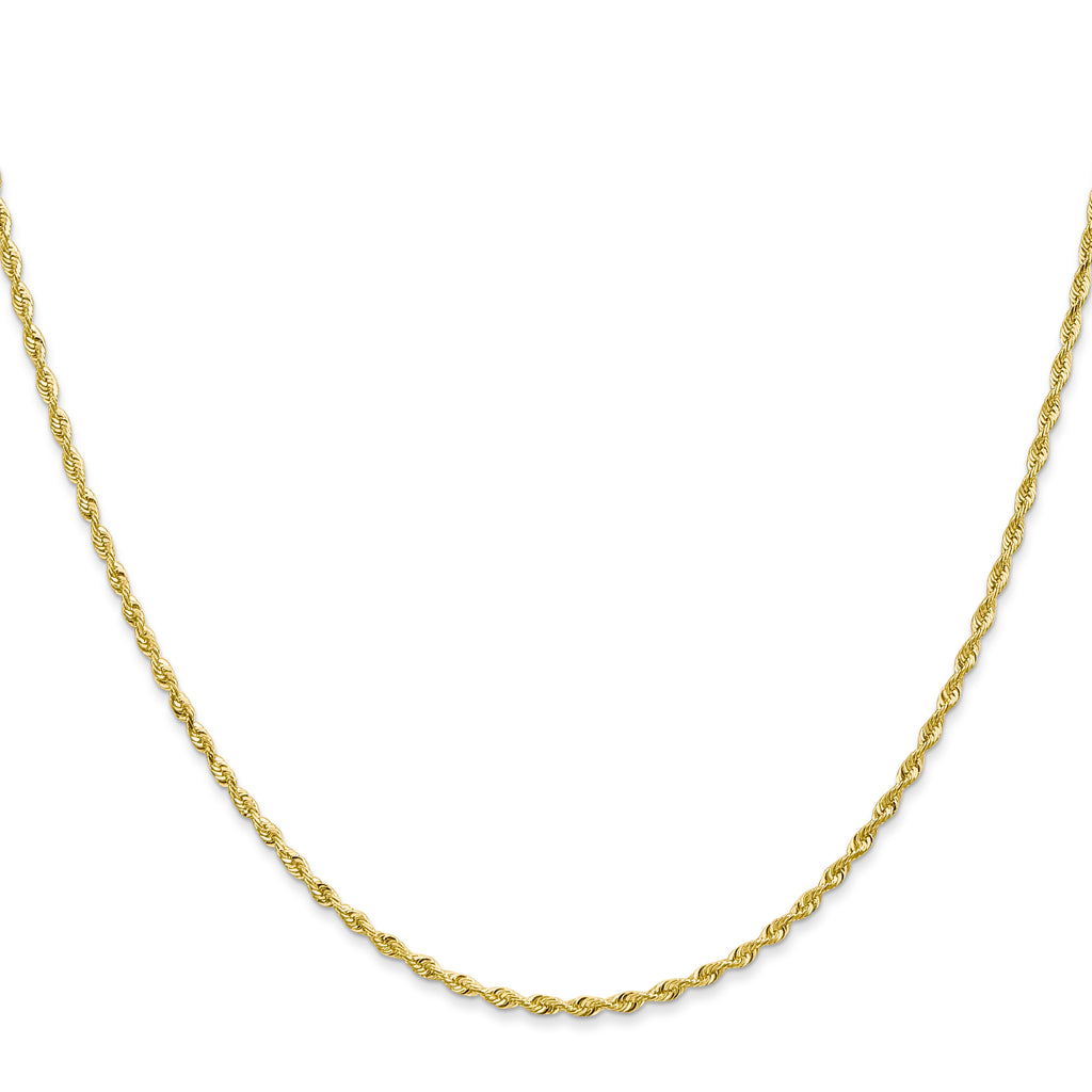 1.85mm 10K Yellow Gold Rope Chain - Sophia Jewelers