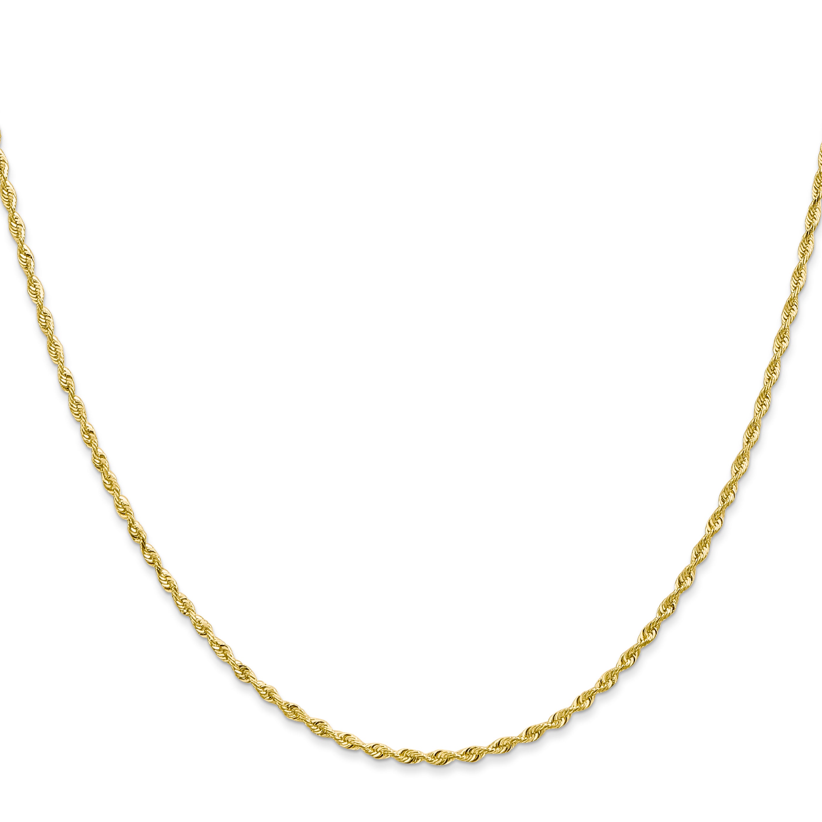 1.85mm 10K Yellow Gold Rope Chain - Sophia Jewelers
