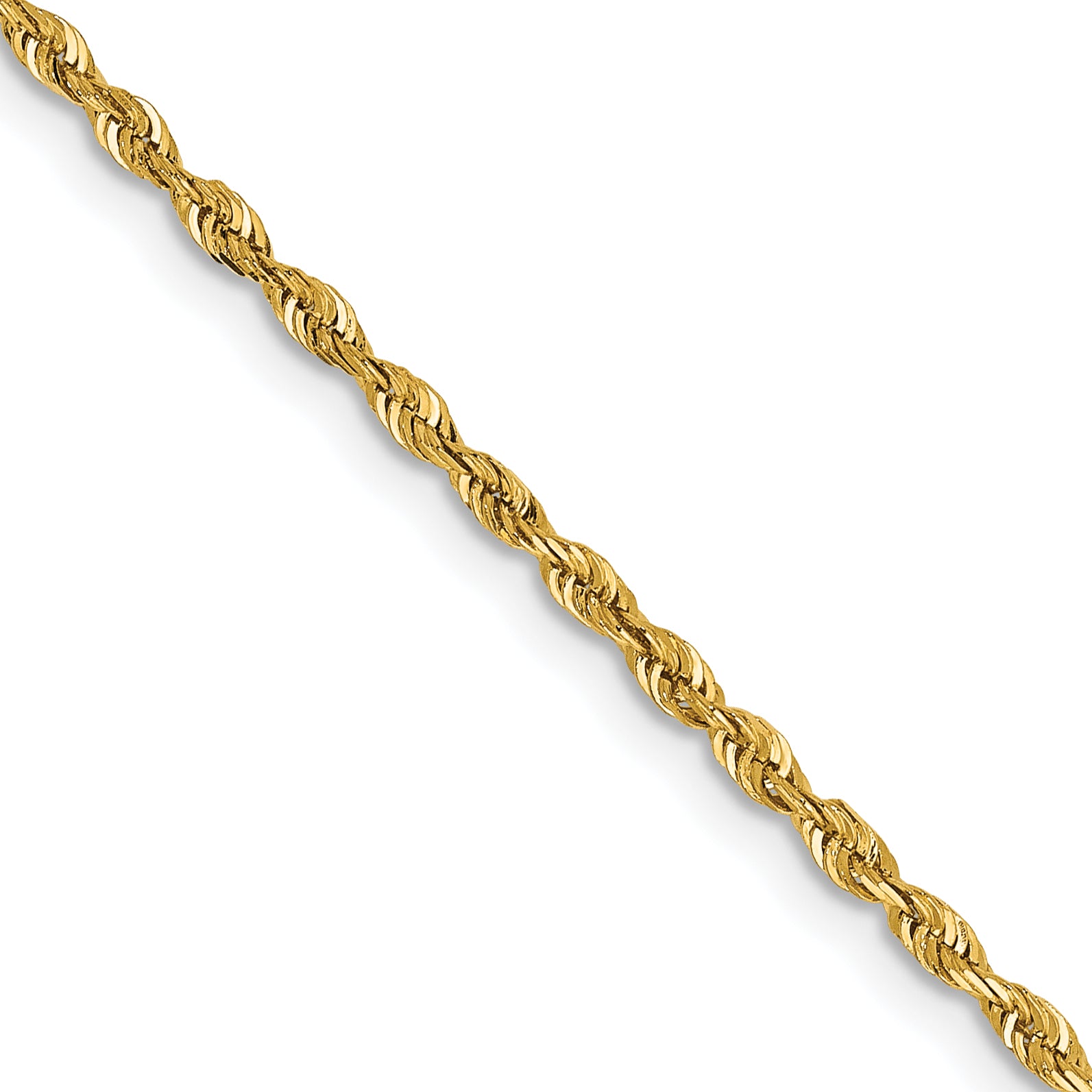 1.85mm 10K Yellow Gold Rope Chain - Sophia Jewelers Main image