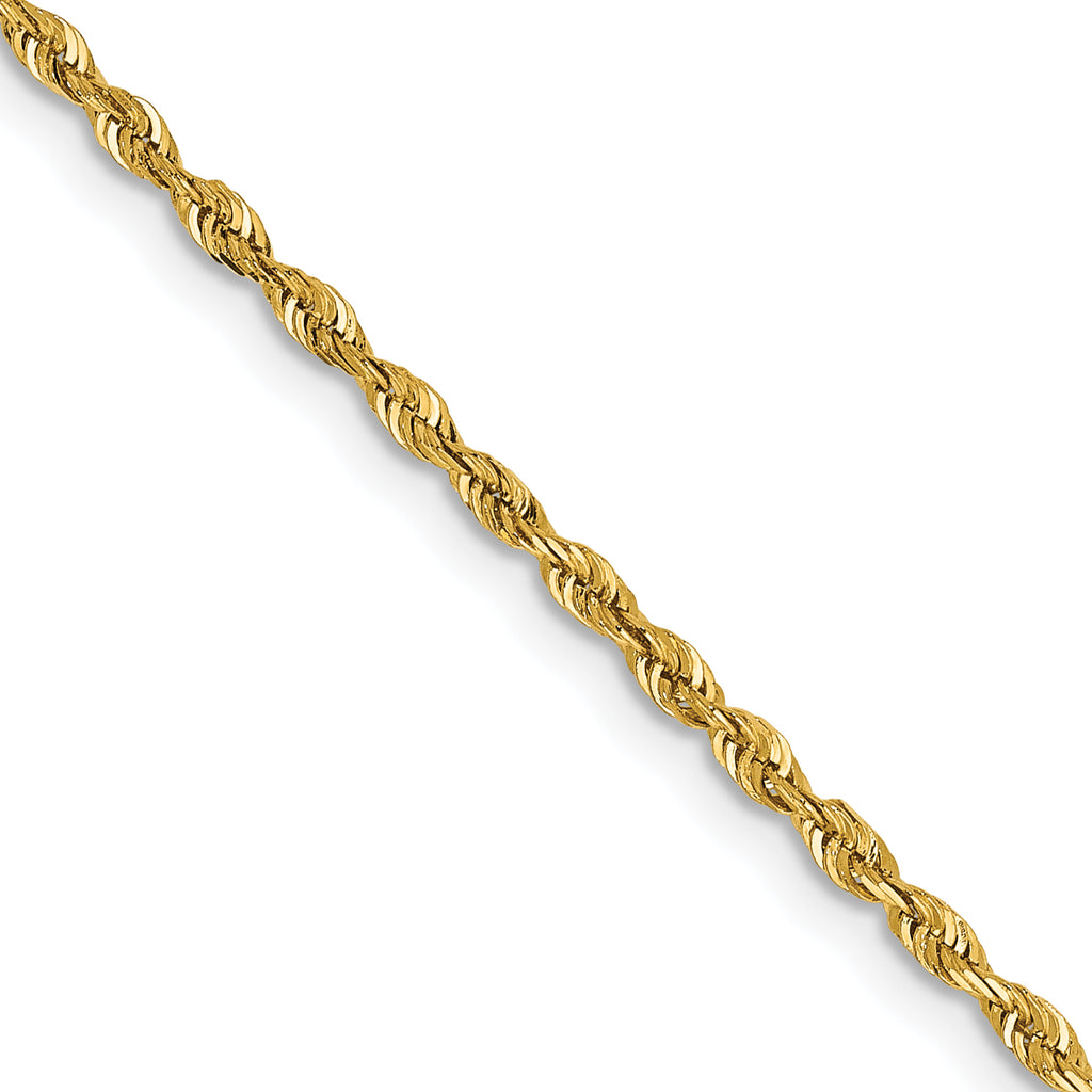 1.85mm 10K Yellow Gold Rope Chain - Sophia Jewelers