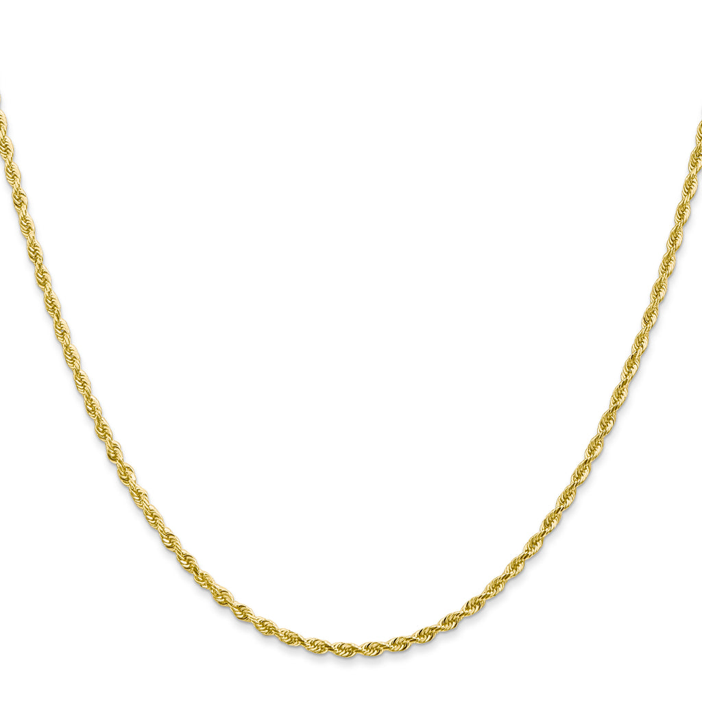 2.0mm 10K Yellow Gold Rope Chain - Sophia Jewelers