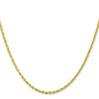 2.25mm 10K Yellow Gold Rope Chain - Sophia Jewelers