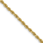 2.25mm 10K Yellow Gold Rope Chain - Sophia Jewelers