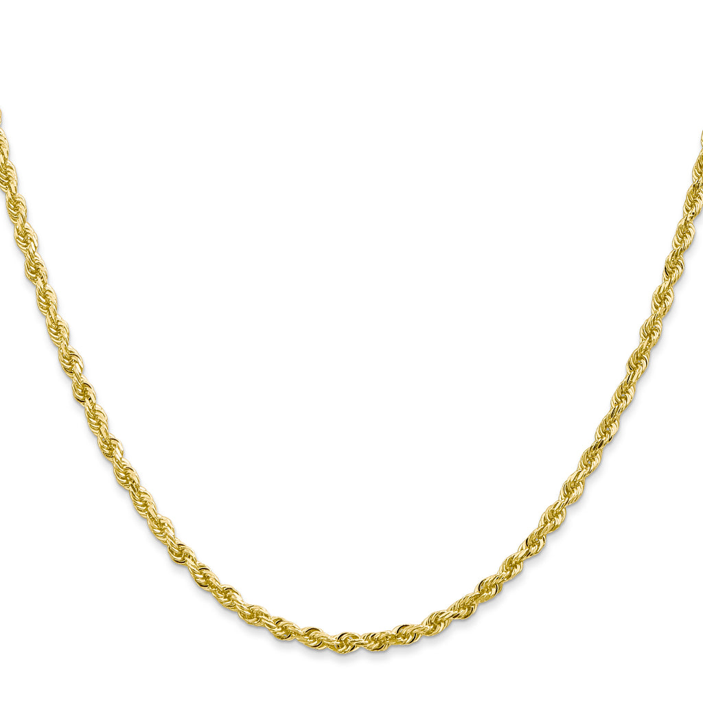 2.75mm 10K Yellow Gold Rope Chain - Sophia Jewelers