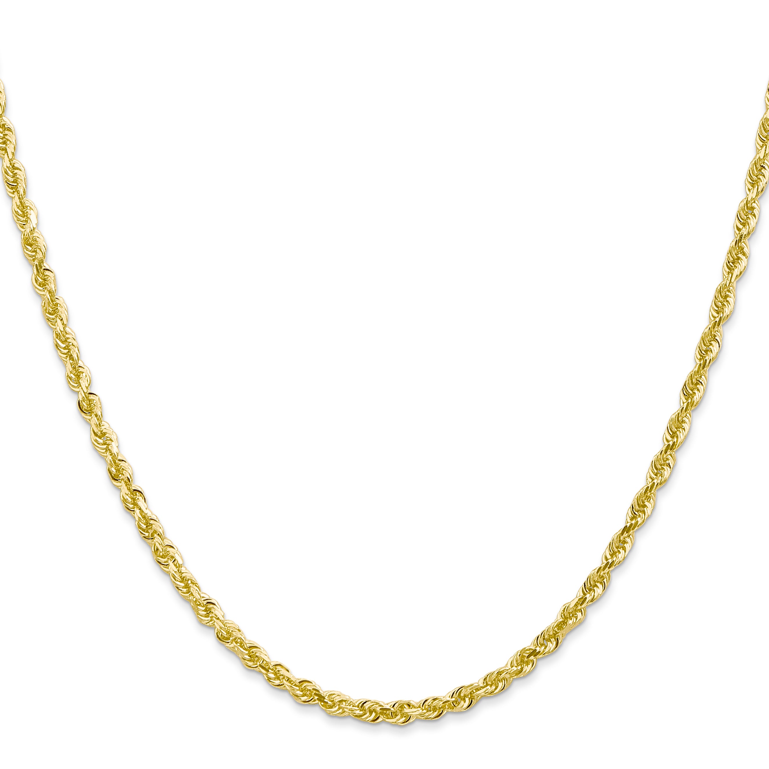 3.0mm 10K Yellow Gold Rope Chain Secondary image