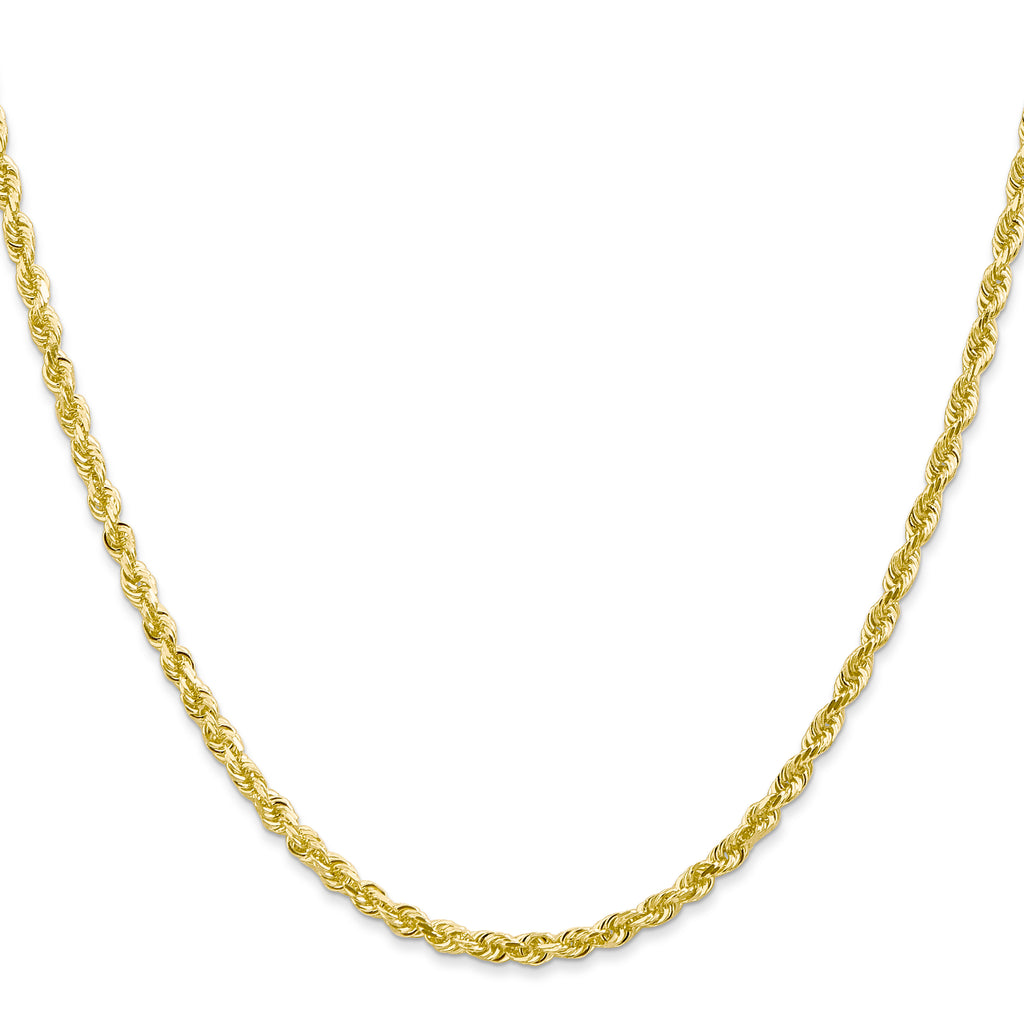 3.0mm 10K Yellow Gold Rope Chain - Sophia Jewelers