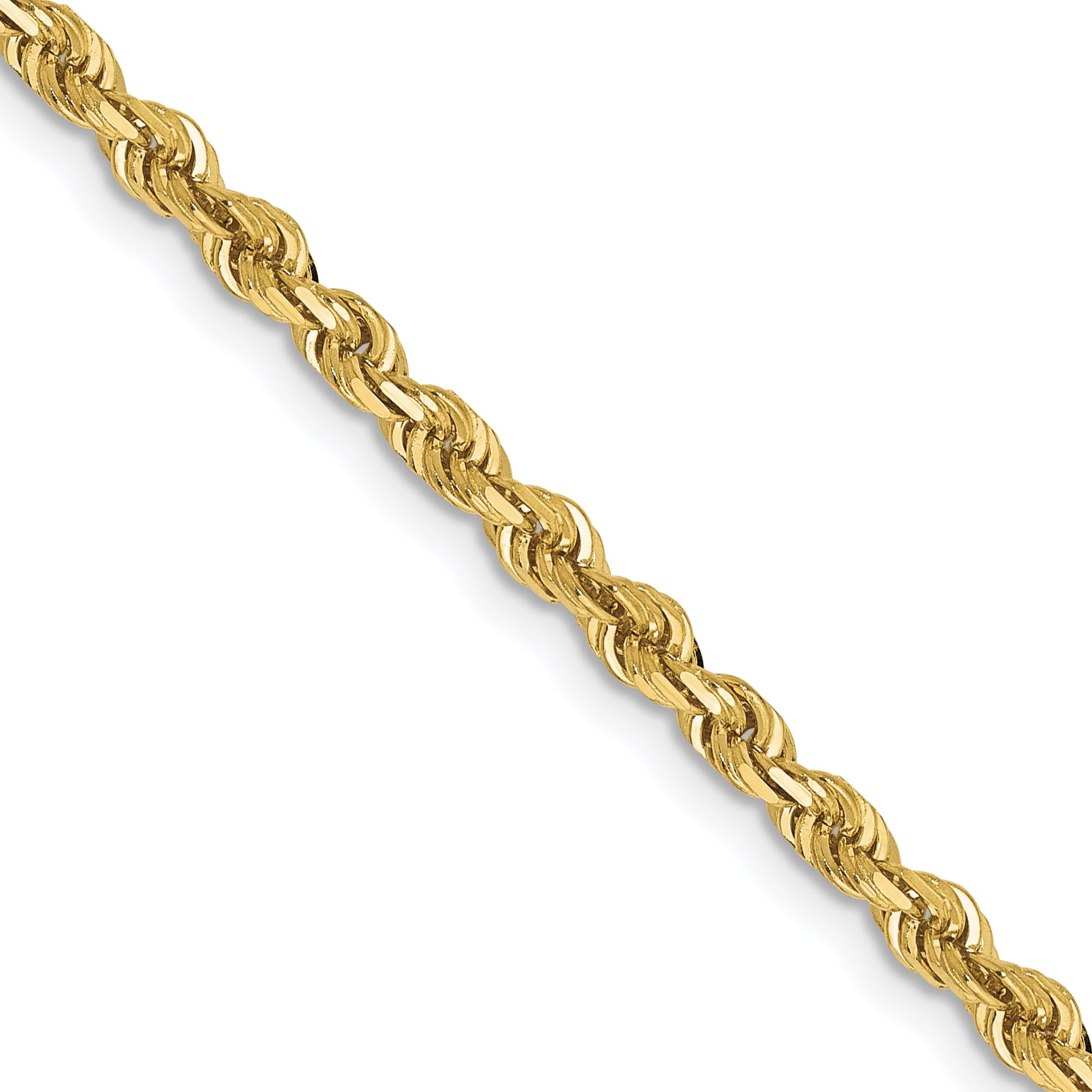 3.0mm 10K Yellow Gold Rope Chain - Sophia Jewelers Main image