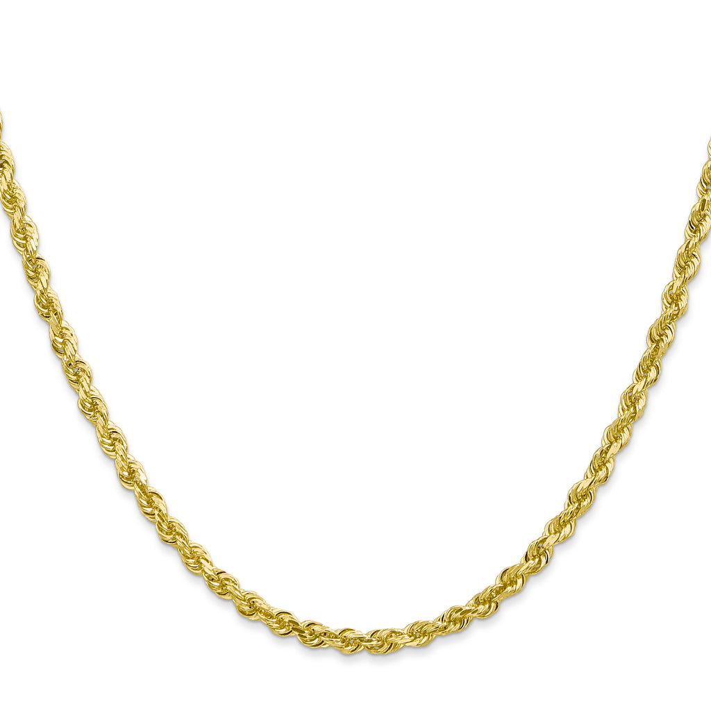 3.35mm 10K Yellow Gold Rope Chain - Sophia Jewelers