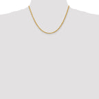 3.35mm 10K Yellow Gold Rope Chain - Sophia Jewelers