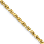 3.35mm 10K Yellow Gold Rope Chain - Sophia Jewelers