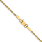 1.5mm 10K White Gold Diamond-Cut Lightweight Rope Chain - Sophia Jewelers
