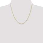 1.5mm 10K White Gold Diamond-Cut Lightweight Rope Chain - Sophia Jewelers