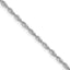 1.5mm 10K White Gold Diamond-Cut Lightweight Rope Chain - Sophia Jewelers