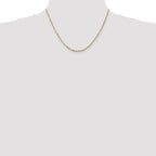 1.8mm 10K White Gold Diamond-Cut Lightweight Rope Chain - Sophia Jewelers