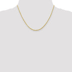 2.0mm 10K White Gold Diamond-Cut Lightweight Rope Chain - Sophia Jewelers