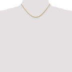 2.25mm 10K Yellow Gold Diamond-Cut Lightweight Rope Chain - Sophia Jewelers