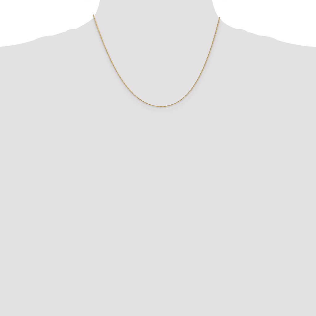 10k 1mm Singapore Chain