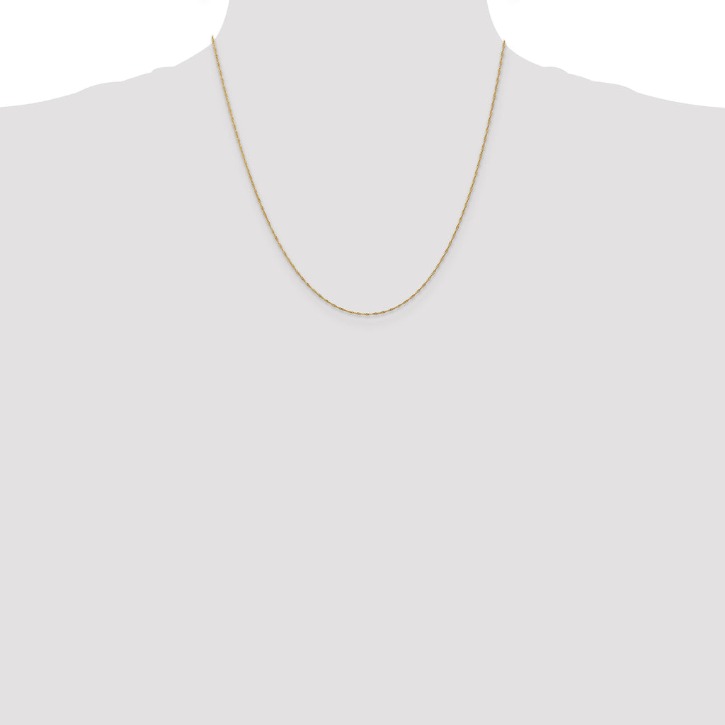 10k 1mm Singapore Chain