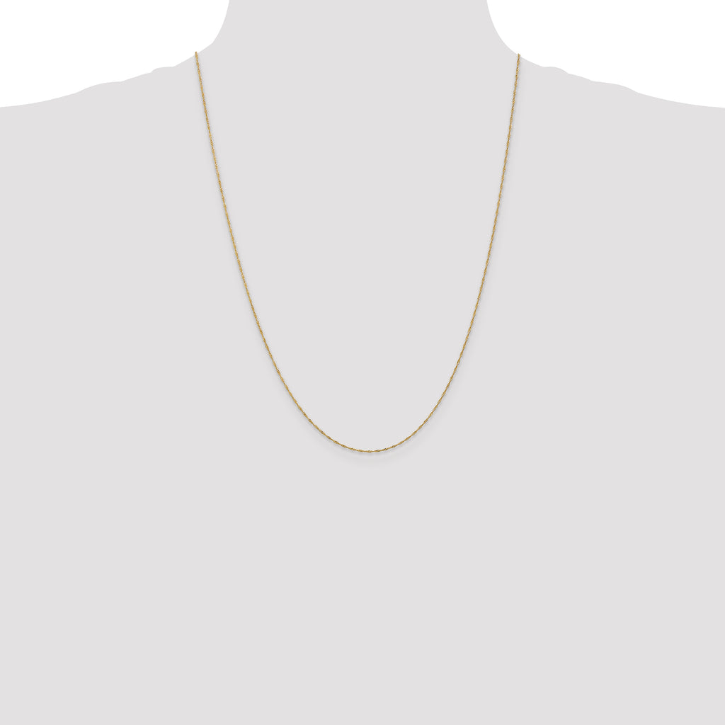 10k 1mm Singapore Chain