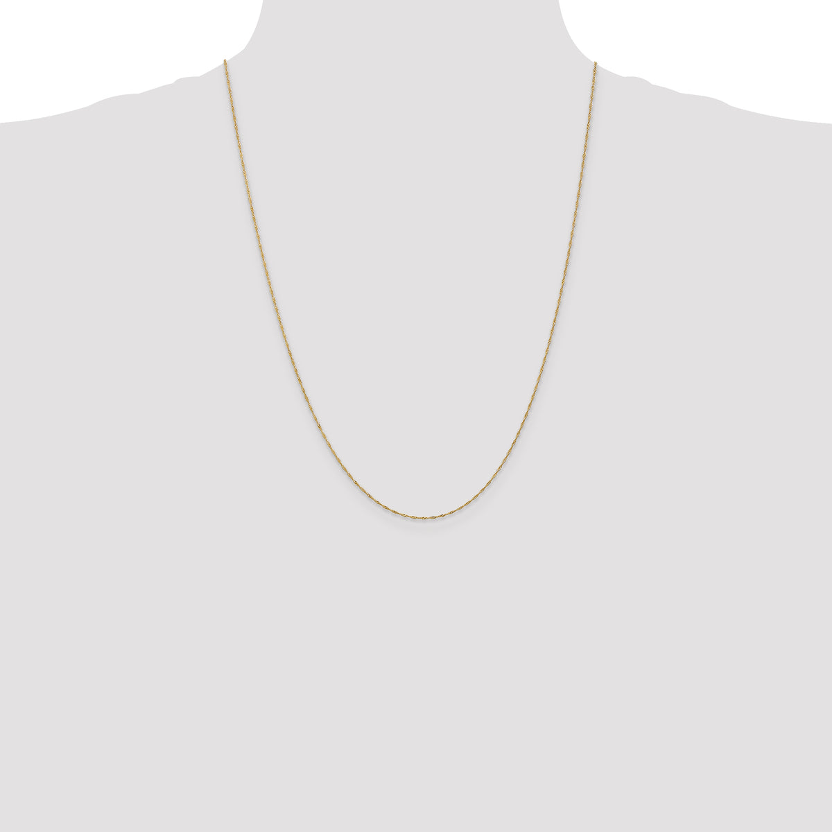10k 1mm Singapore Chain