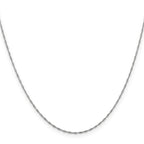 1.0mm 10K White Gold Singapore Chain - Sophia Jewelers