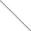 1.0mm 10K White Gold Singapore Chain - Sophia Jewelers