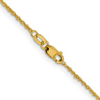 10k 1mm Sparkle Singapore Chain
