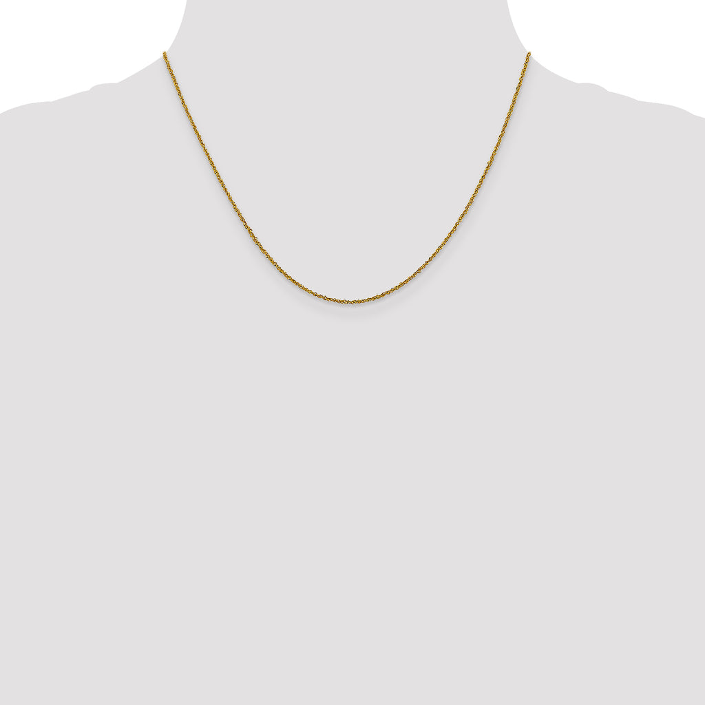10k 1mm Sparkle Singapore Chain