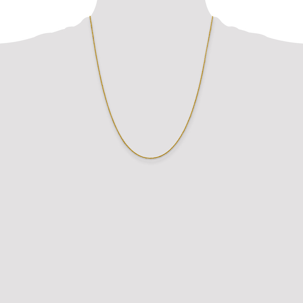 10k 1mm Sparkle Singapore Chain