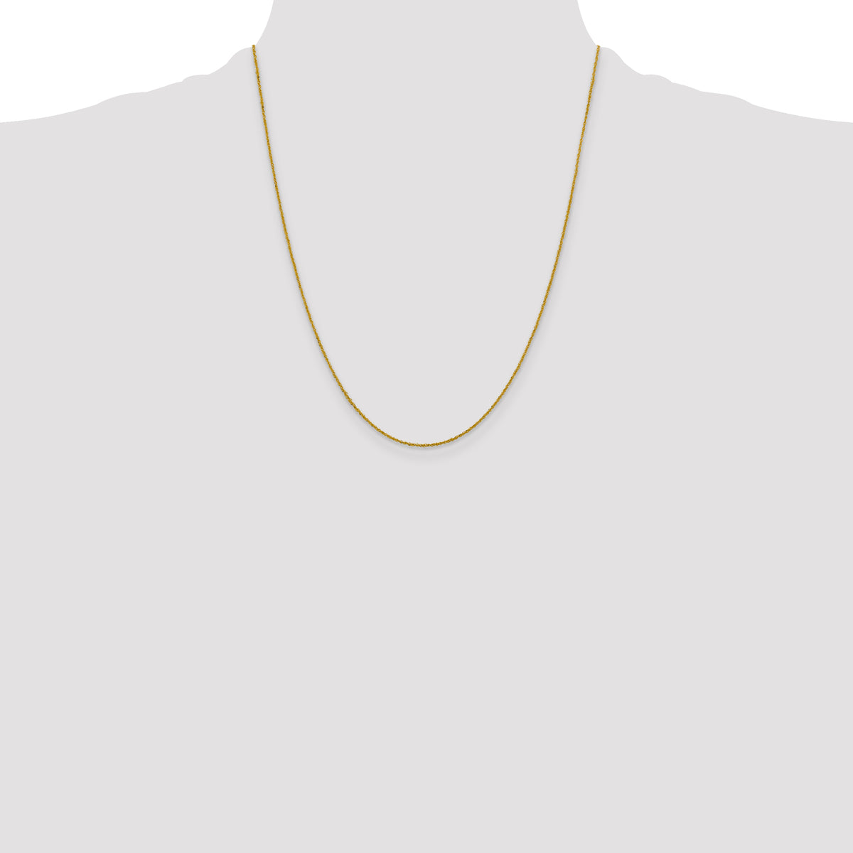 10k 1mm Sparkle Singapore Chain