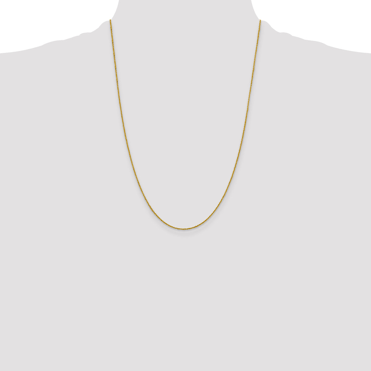 10k 1mm Sparkle Singapore Chain