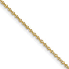 1.0mm 10K Yellow Gold Sparkle Singapore Chain - Sophia Jewelers