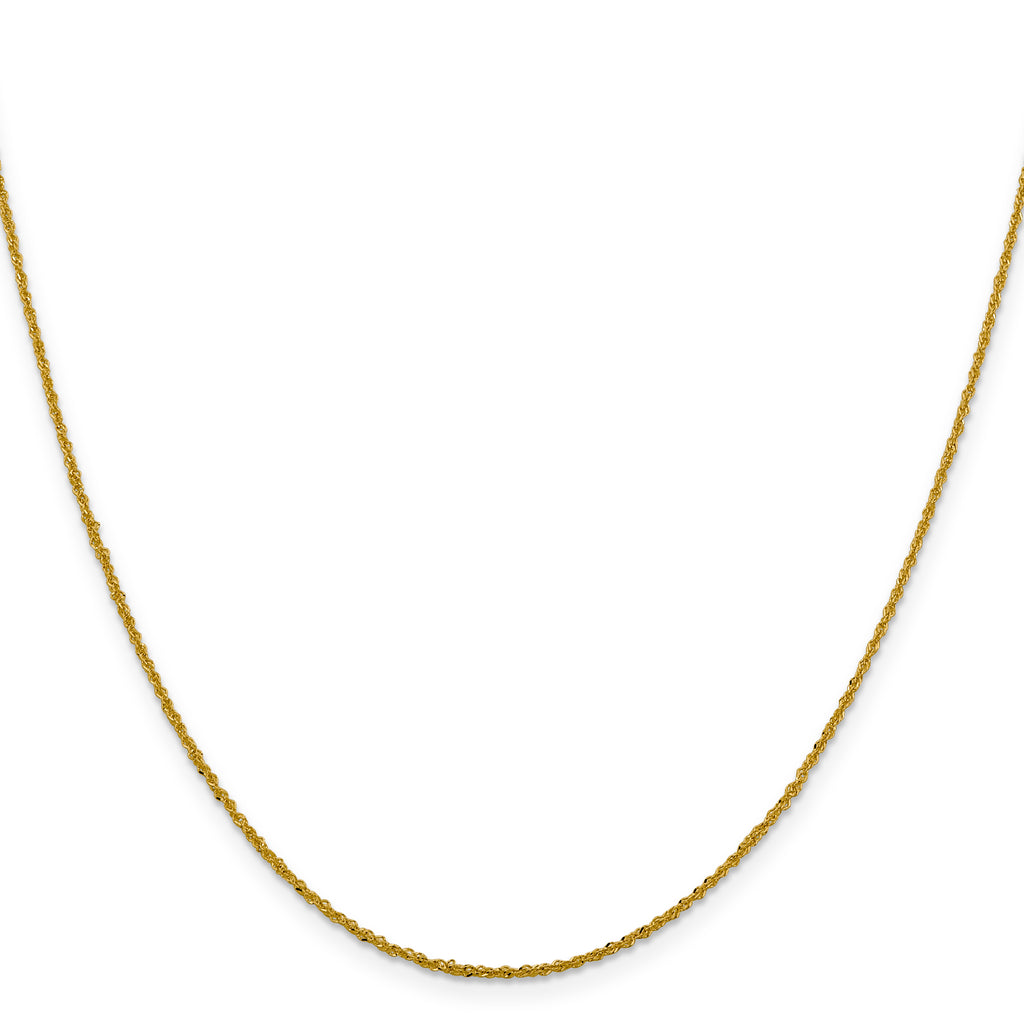 1.3mm 10K Yellow Gold Sparkle Singapore Chain - Sophia Jewelers