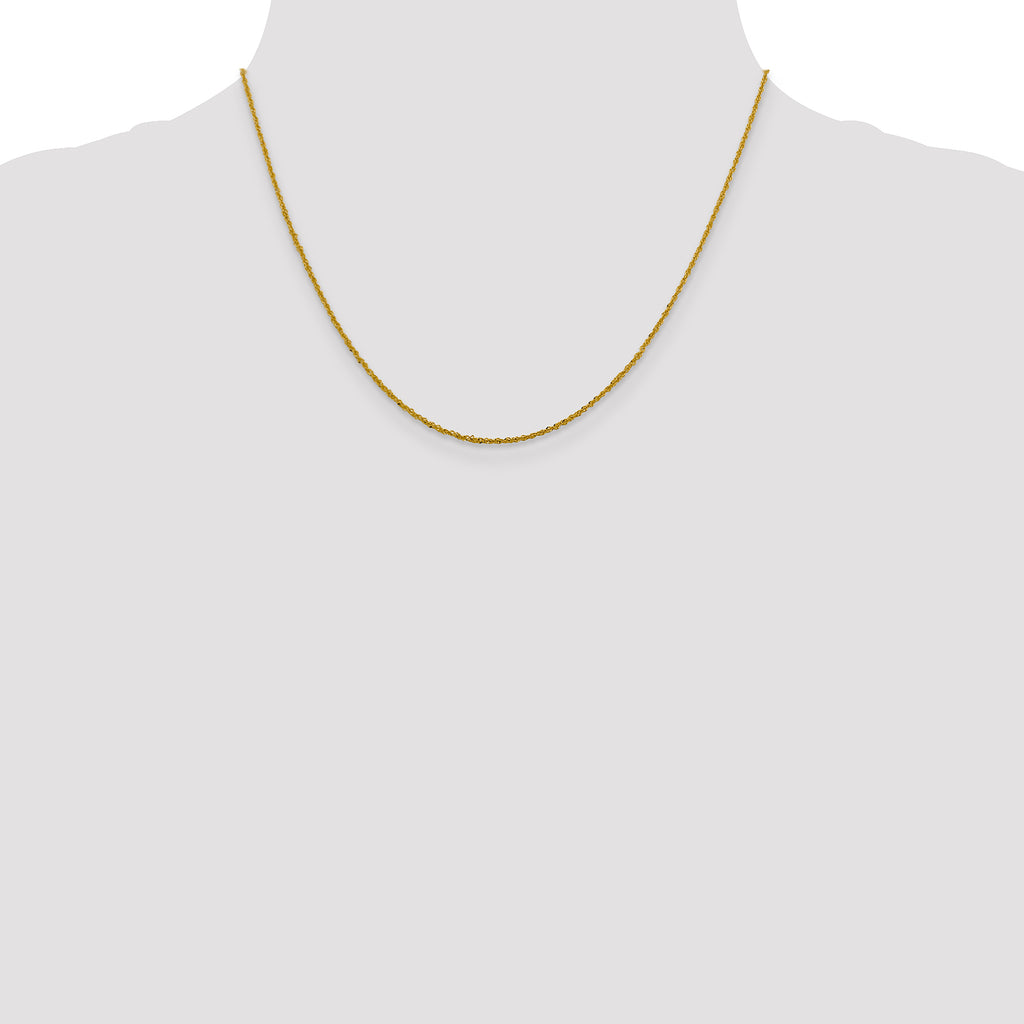10k 1.3mm Sparkle Singapore Chain