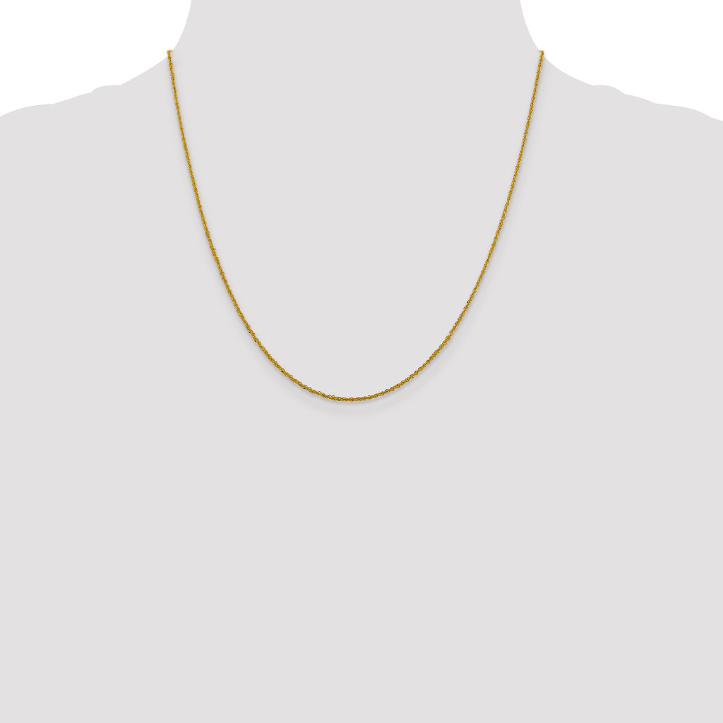 10k 1.3mm Sparkle Singapore Chain