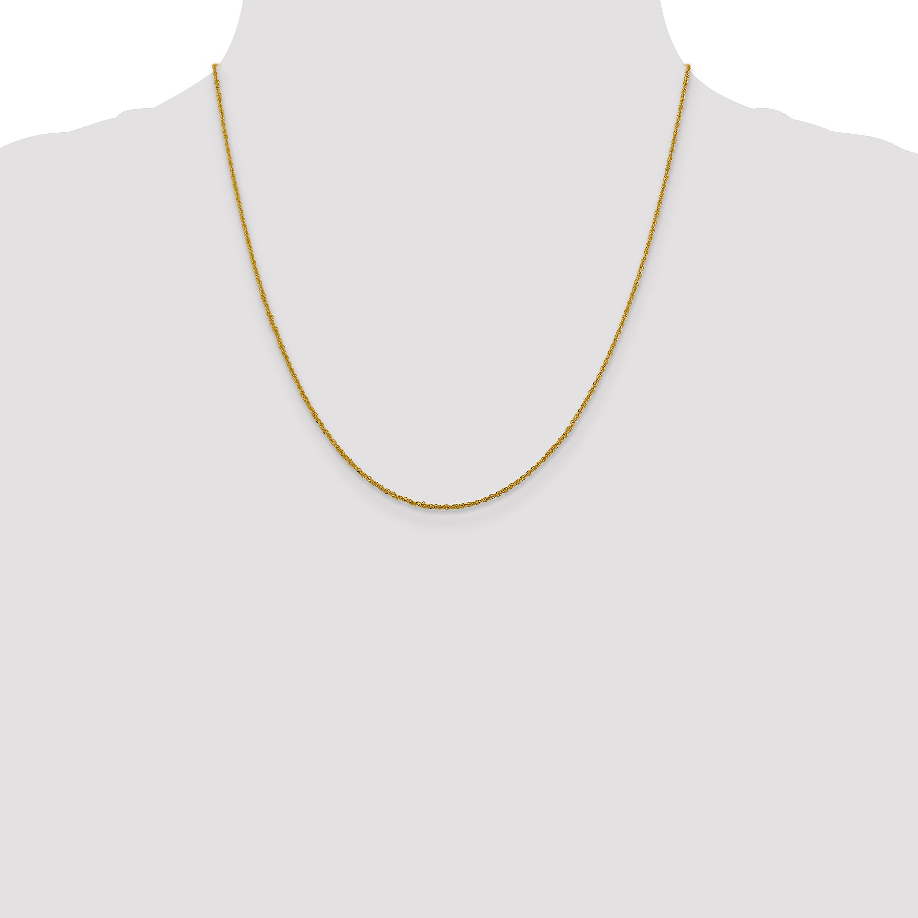 10k 1.3mm Sparkle Singapore Chain