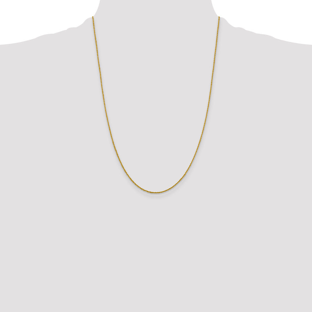 10k 1.3mm Sparkle Singapore Chain