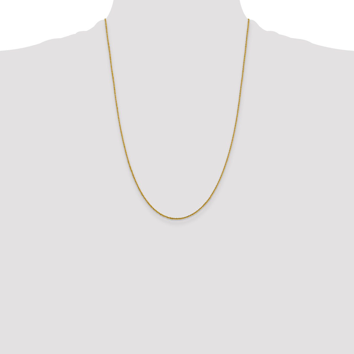 10k 1.3mm Sparkle Singapore Chain