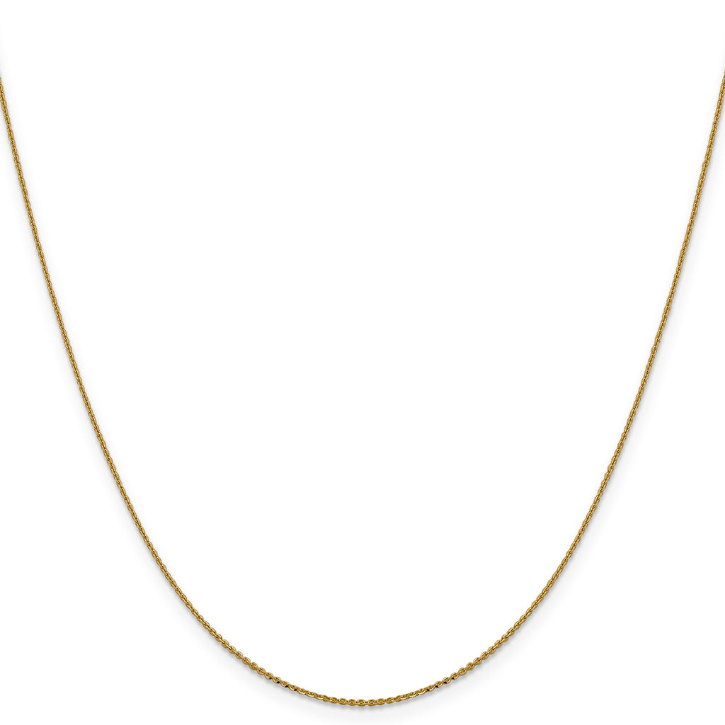 1.0mm 10K Yellow Gold Diamond-Cut Cable Chain - Sophia Jewelers