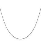 10k White Gold 1.0 mm D/C Cable Chain