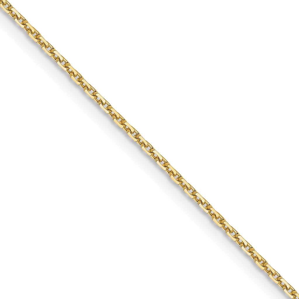 1.05mm 10K Yellow Gold Diamond-Cut Cable Chain - Sophia Jewelers
