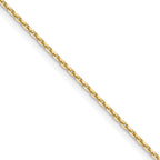 1.05mm 10K Yellow Gold Diamond-Cut Cable Chain - Sophia Jewelers