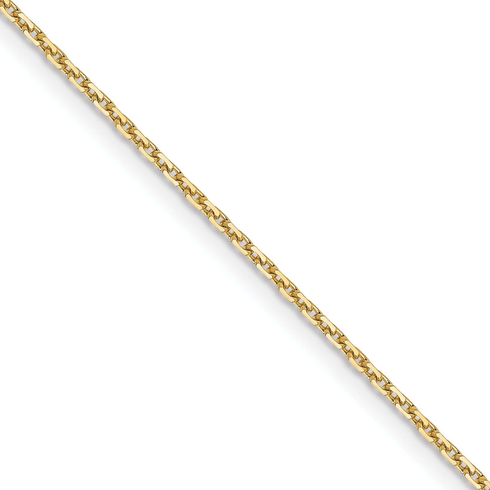 1.05mm 10K Yellow Gold Diamond-Cut Cable Chain - Sophia Jewelers