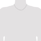 1.05mm 10K White Gold Diamond-Cut Cable Chain - Sophia Jewelers