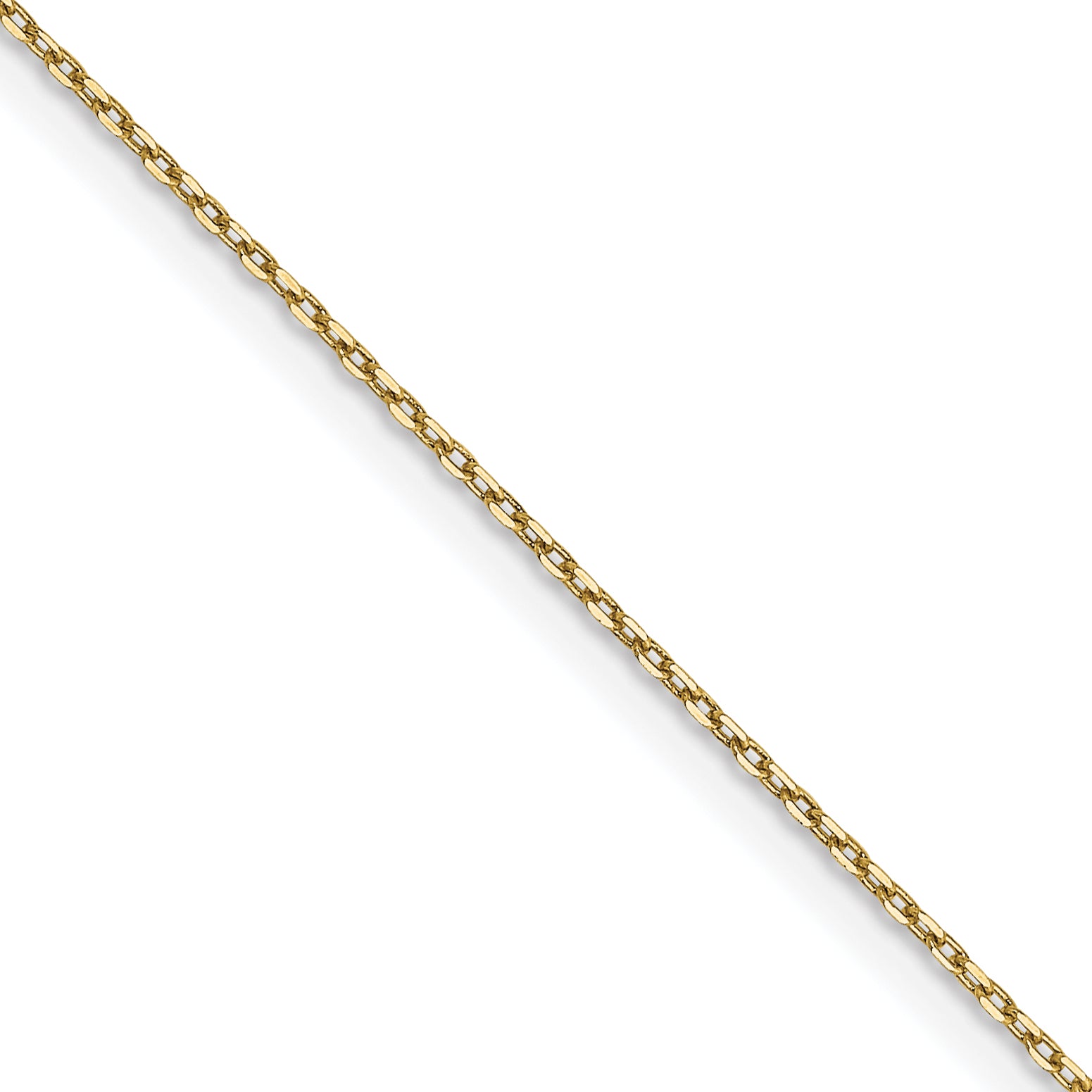 0.8mm 10K Yellow Gold Diamond-Cut Cable Chain - Sophia Jewelers Main image
