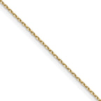 0.8mm 10K Yellow Gold Diamond-Cut Cable Chain - Sophia Jewelers