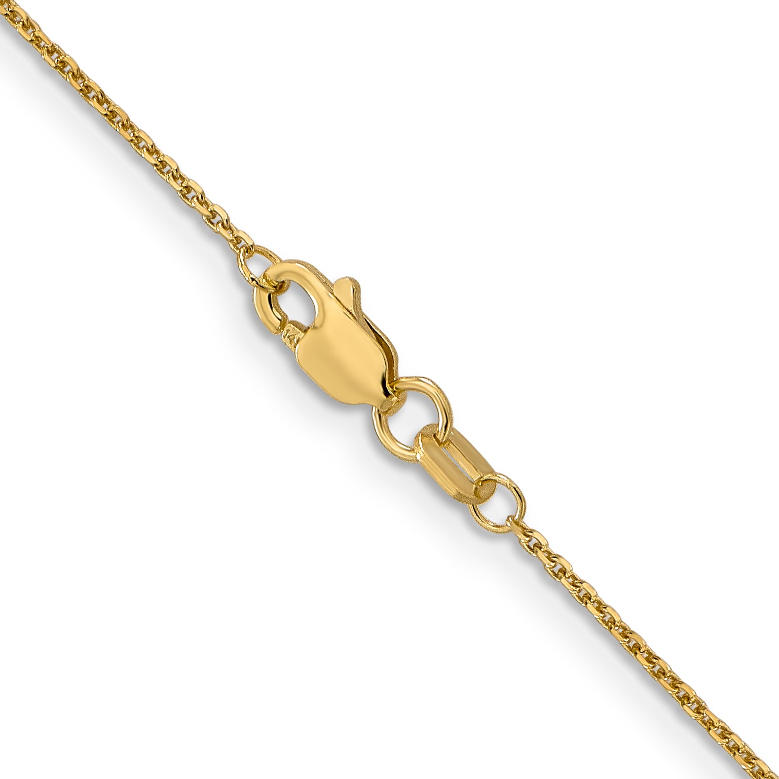 0.95mm 10K Yellow Gold Diamond-Cut Cable Chain - Sophia Jewelers